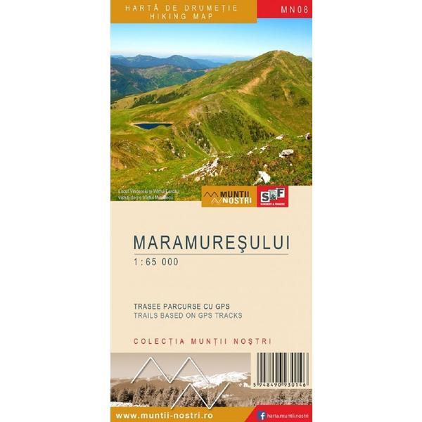 Muntii Maramuresului. Harta de drumetie - Muntii nostri, editura Schubert & Franzke Muntii Maramuresului. Harta de drumetie - Muntii nostri, editura Schubert & Franzke