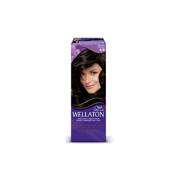 Vopsea Permanenta - Wella Wellaton Intense Color Cream, nuanta 3/0 Saten Inchis Vopsea Permanenta - Wella Wellaton Intense Color Cream, nuanta 3/0 Saten Inchis