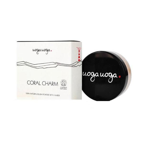 Blush pulbere natural, vegan cu chihlimbar, Coral charm, Uoga Uoga, 4g Blush pulbere natural, vegan cu chihlimbar, Coral charm, Uoga Uoga, 4g
