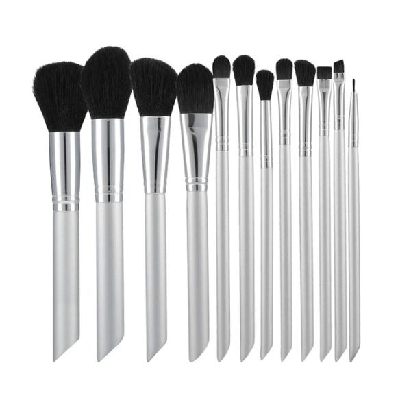 Set 12 Pensule Gri pentru Machiaj - Mimo Makeup Brush Grey, 12 buc Set 12 Pensule Gri pentru Machiaj - Mimo Makeup Brush Grey, 12 buc