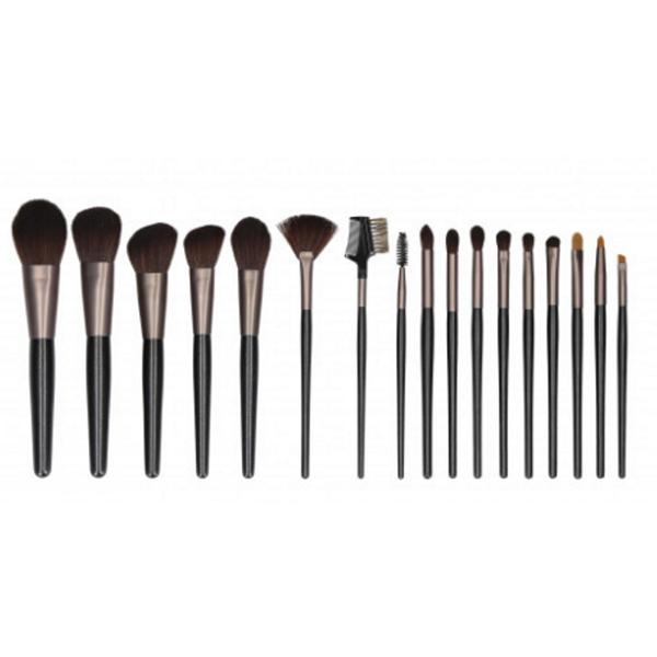 Set 18 Pensule Negre pentru Machiaj - Mimo Makeup Brush Black, 18 buc Set 18 Pensule Negre pentru Machiaj - Mimo Makeup Brush Black, 18 buc