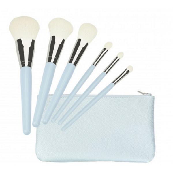 Set 6 Pensule Bleu pentru Machiaj - Mimo Makeup Brush Blue, 6 buc Set 6 Pensule Bleu pentru Machiaj - Mimo Makeup Brush Blue, 6 buc