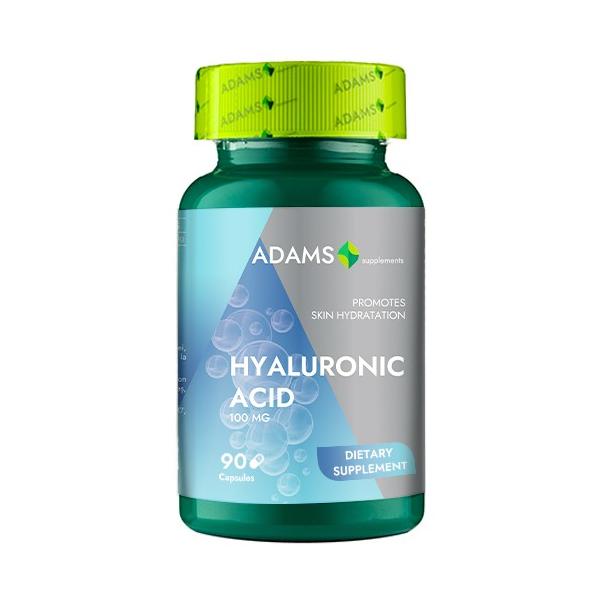 Acid Hialuronic Hyaluronic Acid 100mg Adams Supplements, 90 capsule