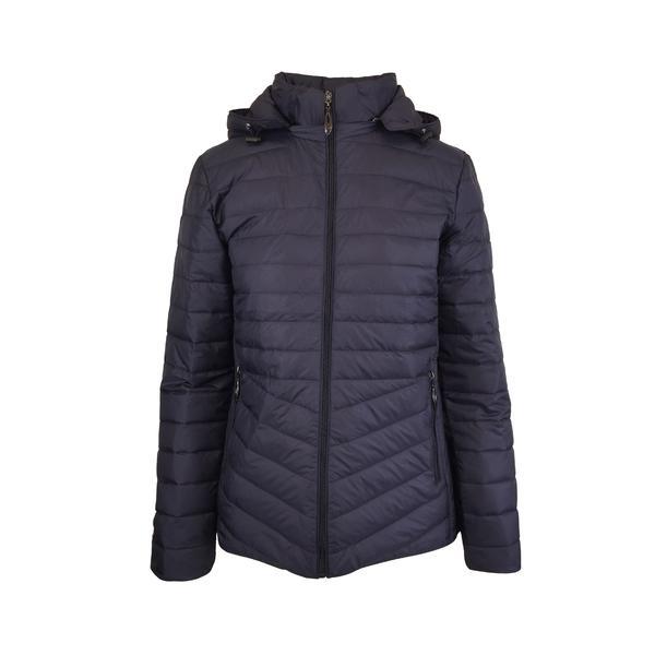 Geaca matlasata dama, Univers Fashion, gluga detasabila, albastru, L Geaca matlasata dama, Univers Fashion, gluga detasabila, albastru, L