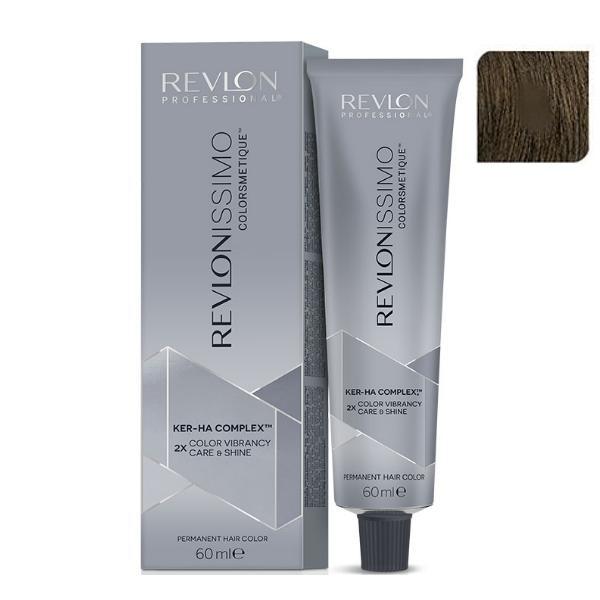 Vopsea Permanenta - Revlon Professional Revlonissimo Colorsmetique Ker-Ha Complex Permanent Hair Color, nuanta 5 Light Brown, 60ml Vopsea Permanenta - Revlon Professional Revlonissimo Colorsmetique Ker-Ha Complex Permanent Hair Color, nuanta 5 Light Brown, 60ml