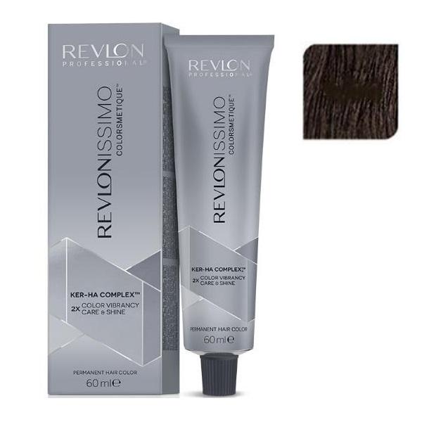 Vopsea Permanenta - Revlon Professional Revlonissimo Colorsmetique Ker-Ha Complex Permanent Hair Color, nuanta 4.11 Medium Intense Ash Brown, 60ml Vopsea Permanenta - Revlon Professional Revlonissimo Colorsmetique Ker-Ha Complex Permanent Hair Color, nuanta 4.11 Medium Intense Ash Brown, 60ml