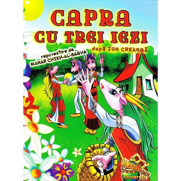 Capra cu trei iezi. Carte de colorat - Ion Creanga, editura Omnibooks Unlimited Capra cu trei iezi. Carte de colorat - Ion Creanga, editura Omnibooks Unlimited