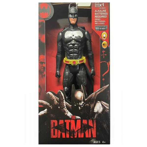 Figurina The Batman Movie cu efecte sonore si luminoase, 30 cm, Batman Figurina The Batman Movie cu efecte sonore si luminoase, 30 cm, Batman