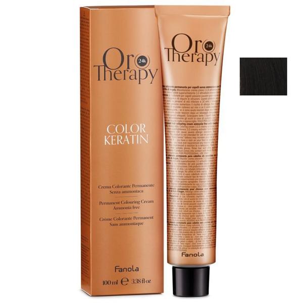 Vopsea Demi-permanenta Fanola Oro Therapy Color Keratin 3.0 Castaniu Inchis, 100ml Vopsea Demi-permanenta Fanola Oro Therapy Color Keratin 3.0 Castaniu Inchis, 100ml