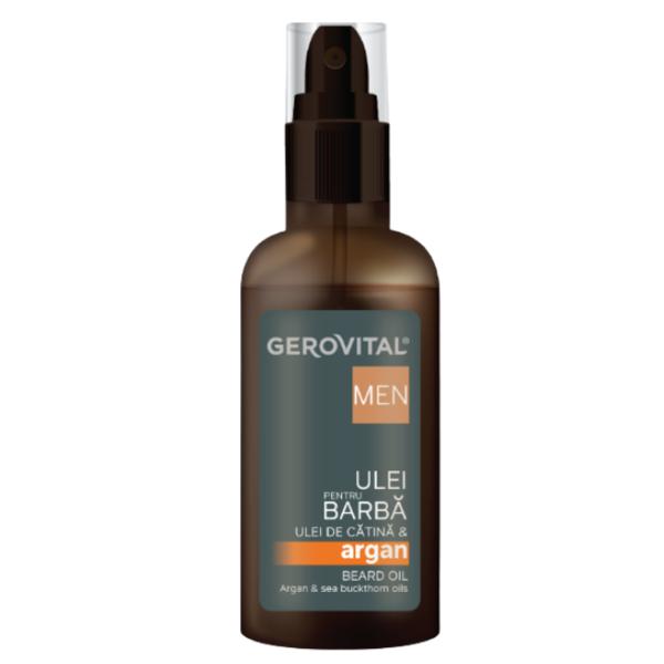 Ulei pentru Barba cu Ulei de Catina si Argan Gerovital Men, 100ml Ulei pentru Barba cu Ulei de Catina si Argan Gerovital Men, 100ml
