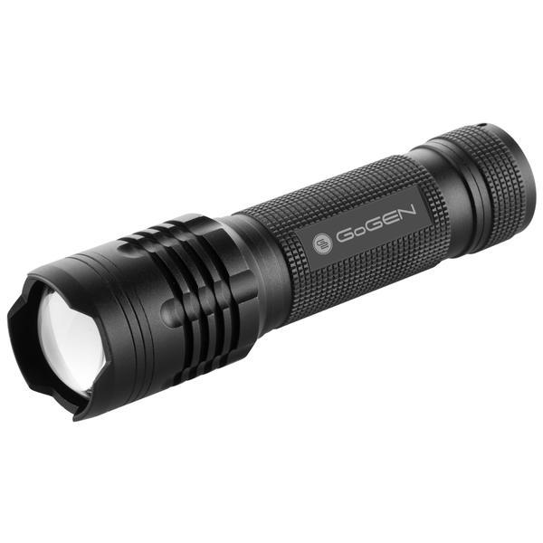 Lanterna GoGEN FL01, LED, 400 lm, IPX4, autonomie pana la 8 ore, 3 x AAA, neagra Lanterna GoGEN FL01, LED, 400 lm, IPX4, autonomie pana la 8 ore, 3 x AAA, neagra