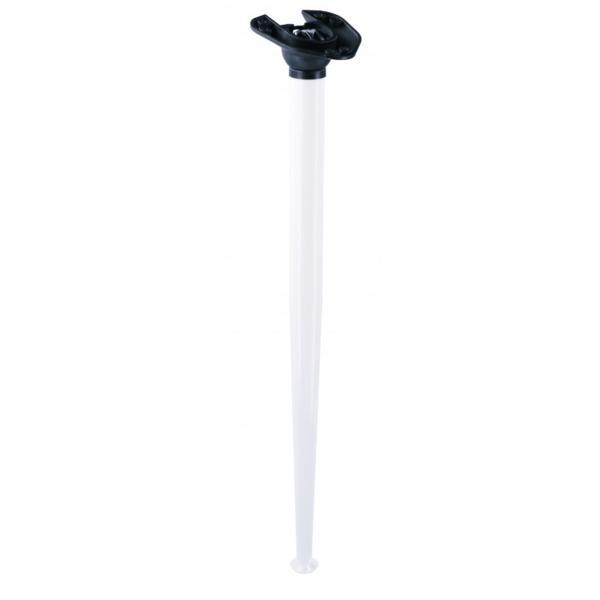 Picior de masa inclinat X-Line, pliabil, reglabil, finisaj alb mat, H:710 mm, D:40 mm Picior de masa inclinat X-Line, pliabil, reglabil, finisaj alb mat, H:710 mm, D:40 mm