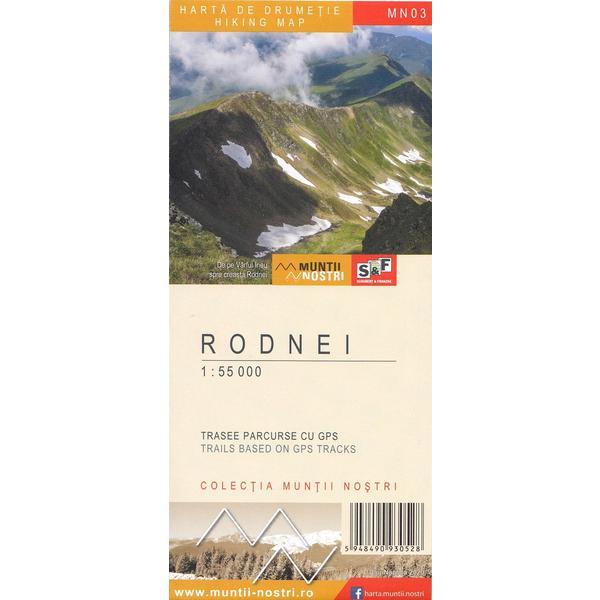 Muntii Rodnei - Harta de drumetie - Muntii nostri, editura Schubert & Franzke Muntii Rodnei - Harta de drumetie - Muntii nostri, editura Schubert & Franzke