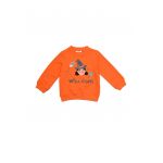 Bluza sport cu imprimeu si garnituri striate
