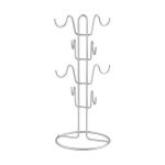 Suport vertical pentru 8 cani sau cesti, gri, 19x44 cm - Maxdeco