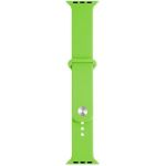 Curea compatibila Apple Watch 1/2/3/4, silicon, 38/40mm Verde