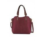 Geanta, Bagmori, 3554 - 46096 - Claret Red, imitatie piele nabuc, burgundy