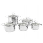 Set oale 10 piese Dallas, Ambition, 16/18/20/22/24 cm, inox