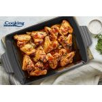 Tava Marble, Cooking by Heinner, 33x23x7, fonta emailata, gri