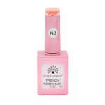 Baza Rubber Base Coat, French Neon, Global Fashion, 15 ml, Portocaliu 0