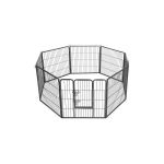 Tarc animale de companie Negru 80 x 80 cm