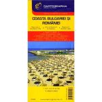 Coasta Bulgariei si Romaniei - Harta turistica si rutiera, editura Cartographia