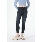 Blugi super slim fit cu talie inalta