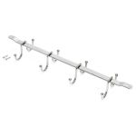 Suport suspendat pentru 8 cani sau cesti 8938411, finisaj cromat, 382x90x47 mm