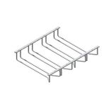 Suport suspendat pentru pahare cu picior de 70 mm, cu 4 diviziuni