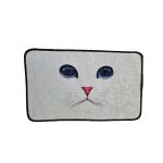 Covoras pentru baie Blue Eyes, Alb, 40x60cm