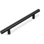 Maner bara plina pentru mobila, finisaj negru mat, L:220 mm