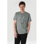  - Tricou cu imprimeu si maneci cazute