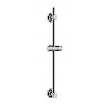 Bara cu suport pentru dus, Wenko, Shower, 70 cm, inox, gri cromat