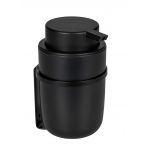 Dozator sapun lichid, Wenko, Turbo-Loc Carpino, 8 x 13 x 10 cm, plastic/metal, negru
