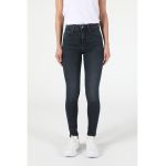 Blugi super slim fit cu talie inalta