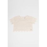 Bluza cu strat exterior de dantela crosetata Noelle