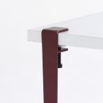 Banca, Logg, Khalkeus , 90x45x30 cm, Alb / Burgundia