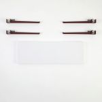 Banca, Logg, Khalkeus , 90x45x30 cm, Alb / Burgundia