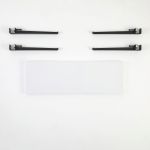 Banca, Logg, Khalkeus , 90x45x30 cm, Alb/Negru
