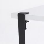Banca, Logg, Khalkeus , 90x45x30 cm, Alb/Negru