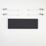 Banca, Logg, Khalkeus , 90x45x30 cm, Antracit/Alb