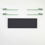 Banca, Logg, Khalkeus , 90x45x30 cm, Antracit / Mentă / Verde