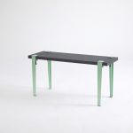 Banca, Logg, Khalkeus , 90x45x30 cm, Antracit / Mentă / Verde