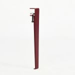 Banca, Logg, Khalkeus , 90x45x30 cm, Antracit / Roșu Claret