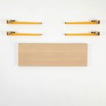 Banca, Logg, Khalkeus , 90x45x30 cm, Lemn / Galben