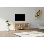 Comoda TV, Puqa Design, Pera, 120x55x28 cm, PAL, Maro