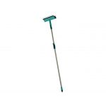 Aparat pentru curatat geamuri, Leifheit, Cleaner Brush, cu maner telescopic 120 - 200 cm, gri/turcoaz