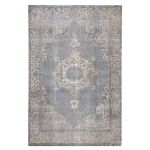 Covor Chrea, Bizzotto, 200 x 290 cm, tesatura Chenille/policoton, verso din latex, albastru