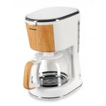 Cafetiera Heinner, 900 W, 1.25 L, alb/maro