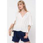 Bluza din viscoza cu terminatie evazata